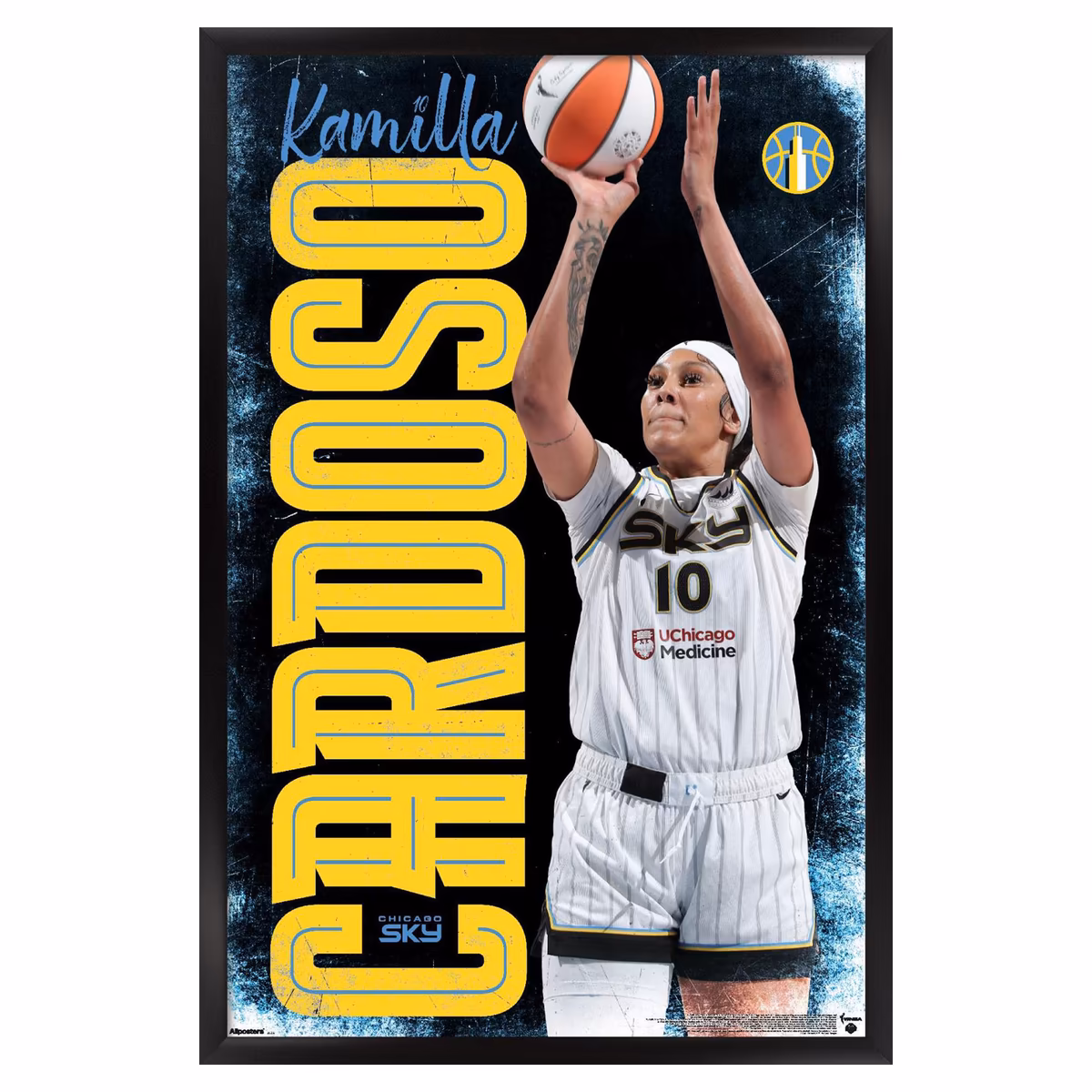 Chicago Sky Kamilla Cardoso 24" x 36" Framed Player Poster