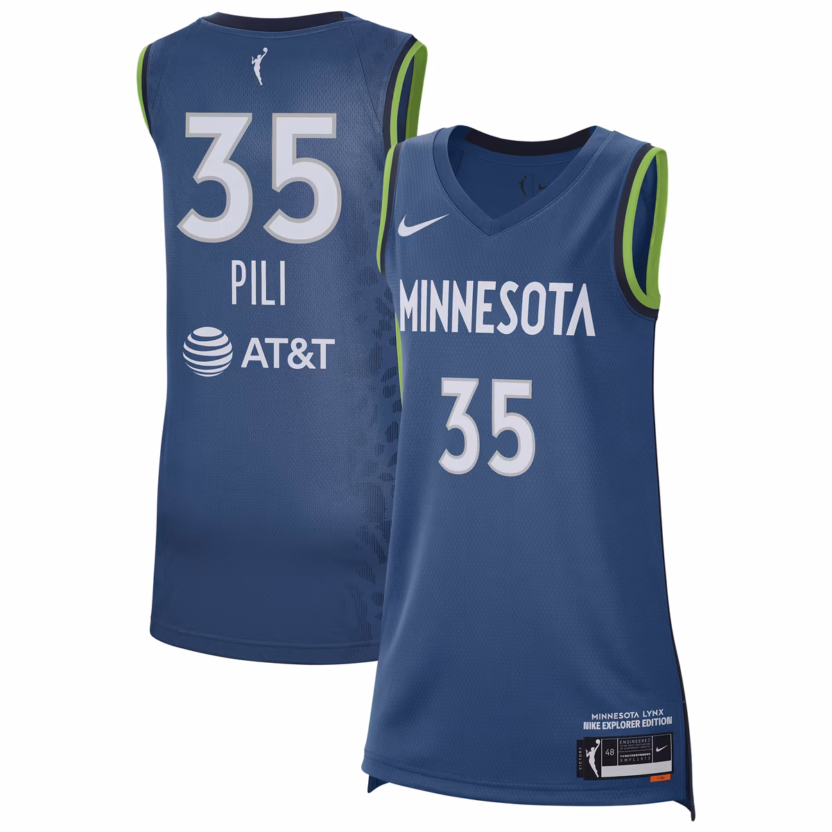 Unisex Minnesota Lynx Alissa Pili Nike Blue 2024 WNBA Draft Explorer Jersey