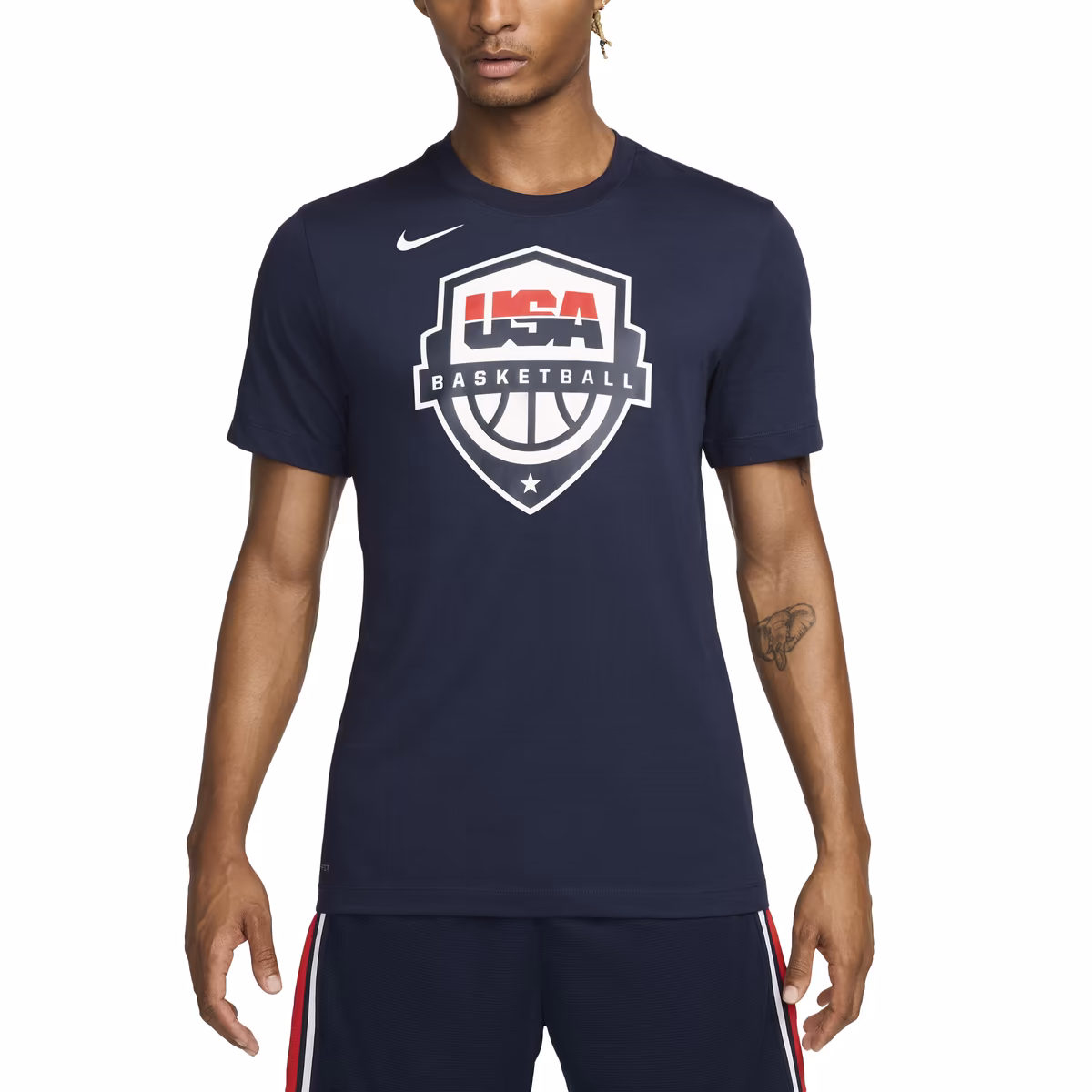 Unisex USA Basketball Nike Blue Legend Performance T-Shirt