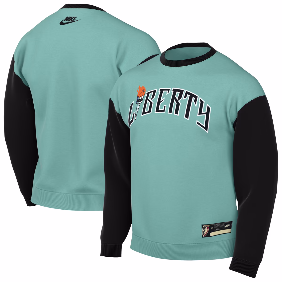 Unisex New York Liberty  Nike Mint Throwback Sweatshirt - Court Origins