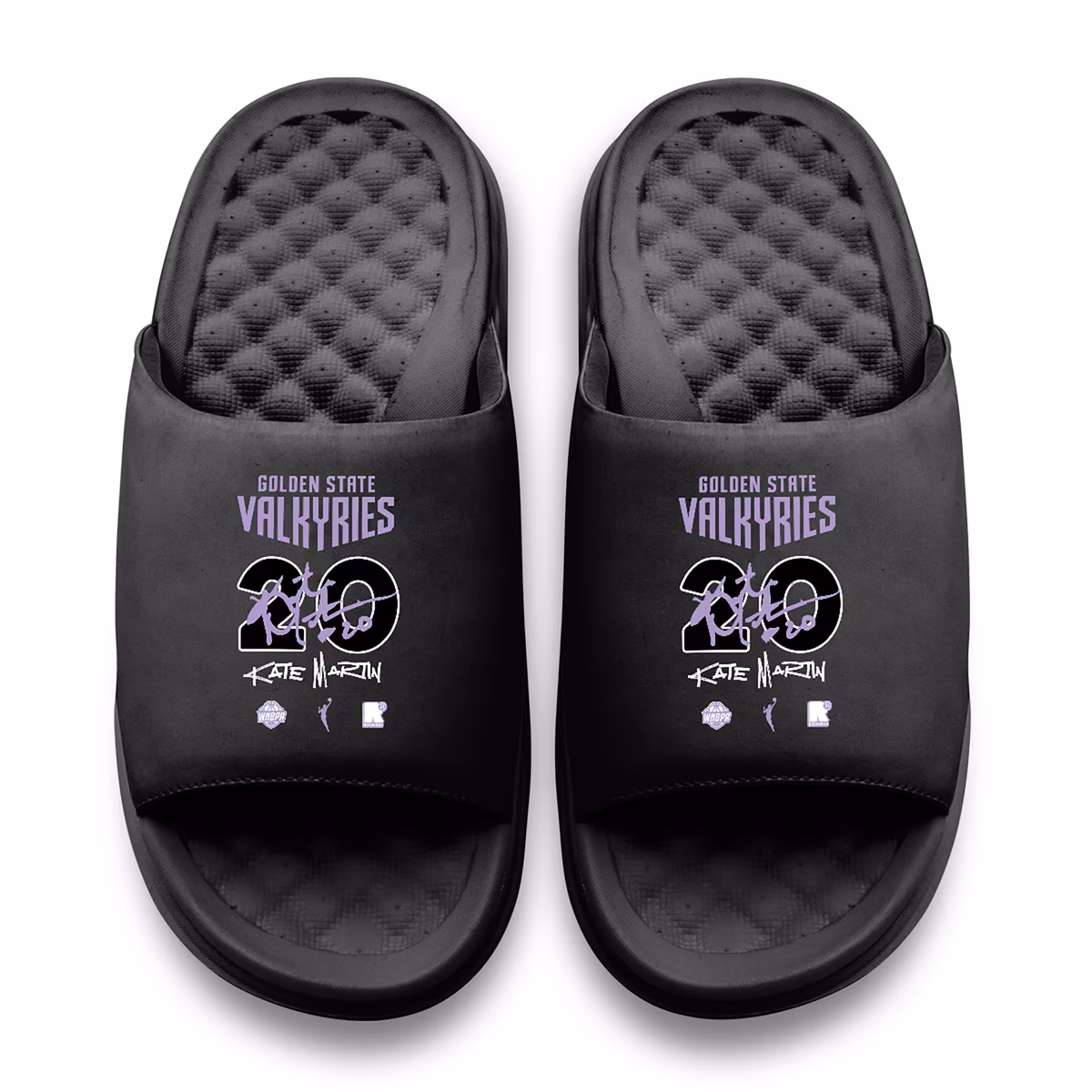 Unisex Golden State Valkyries Kate Martin ISlide Black Round 21 Motive Slide Sandals