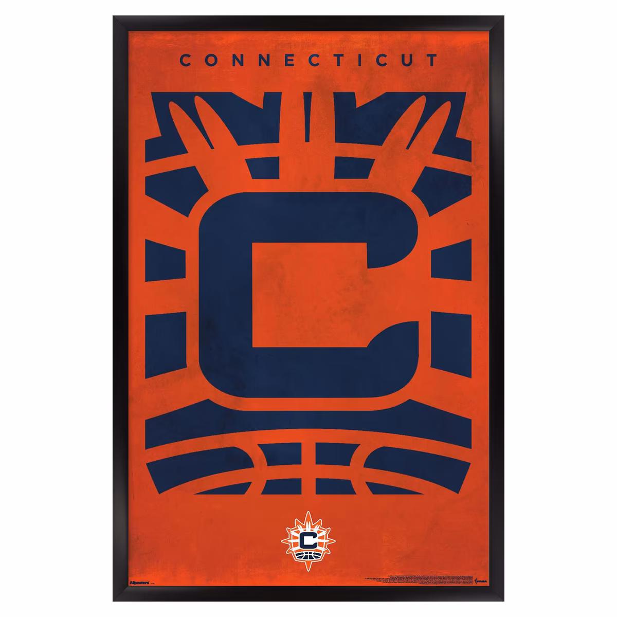 Connecticut Sun 24" x 36" Framed Poster 2 Connecticut Sun 24" x 36" Framed Poster