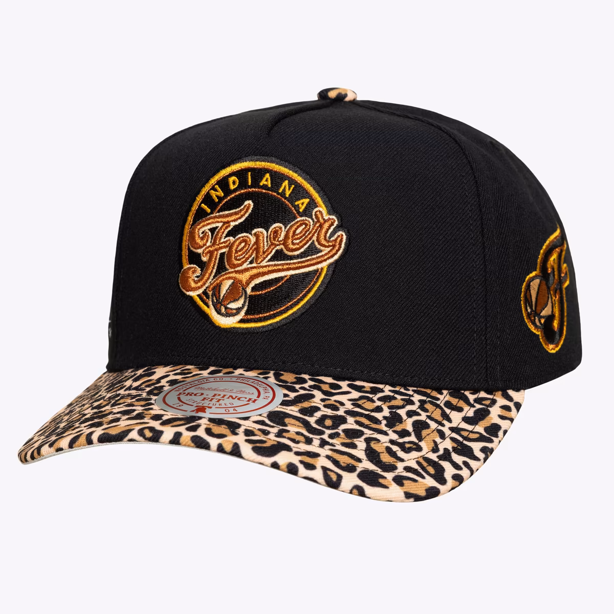 Unisex Indiana Fever Mitchell & Ness Black Cheetah Pro Adjustable Hat 3 Unisex Indiana Fever Mitchell & Ness Black Cheetah Pro Adjustable Hat