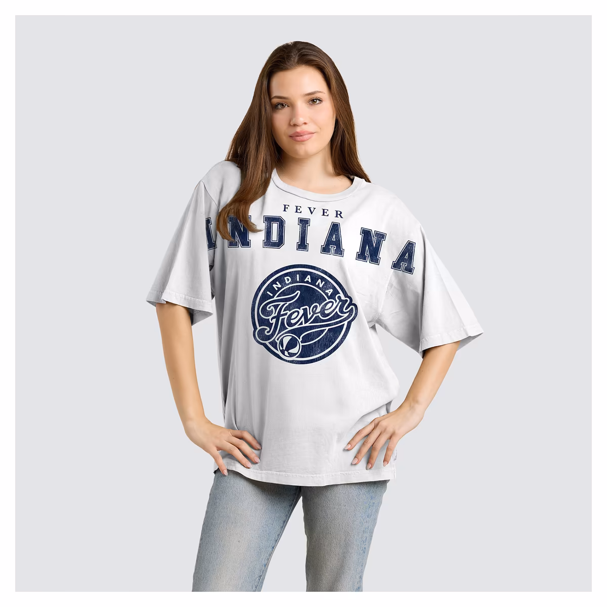 Women's Indiana Fever Fanatics White Spirit Relaxed Jersey T-Shirt 2 Women's Indiana Fever Fanatics White Spirit Relaxed Jersey T-Shirt