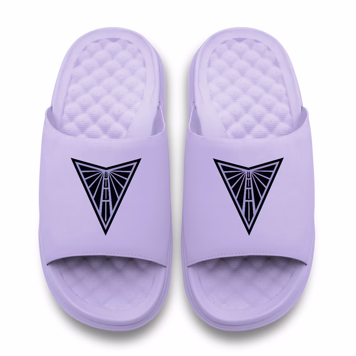 Unisex Golden State Valkyries ISlide Lavender Bubble Motive Slide Sandals