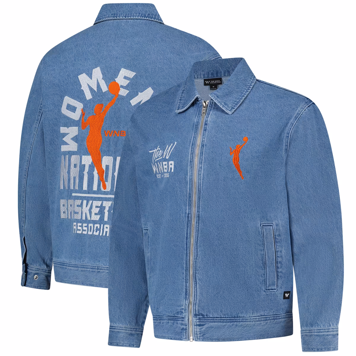 Unisex WNBA The Wild Collective Full-Zip Denim Jacket