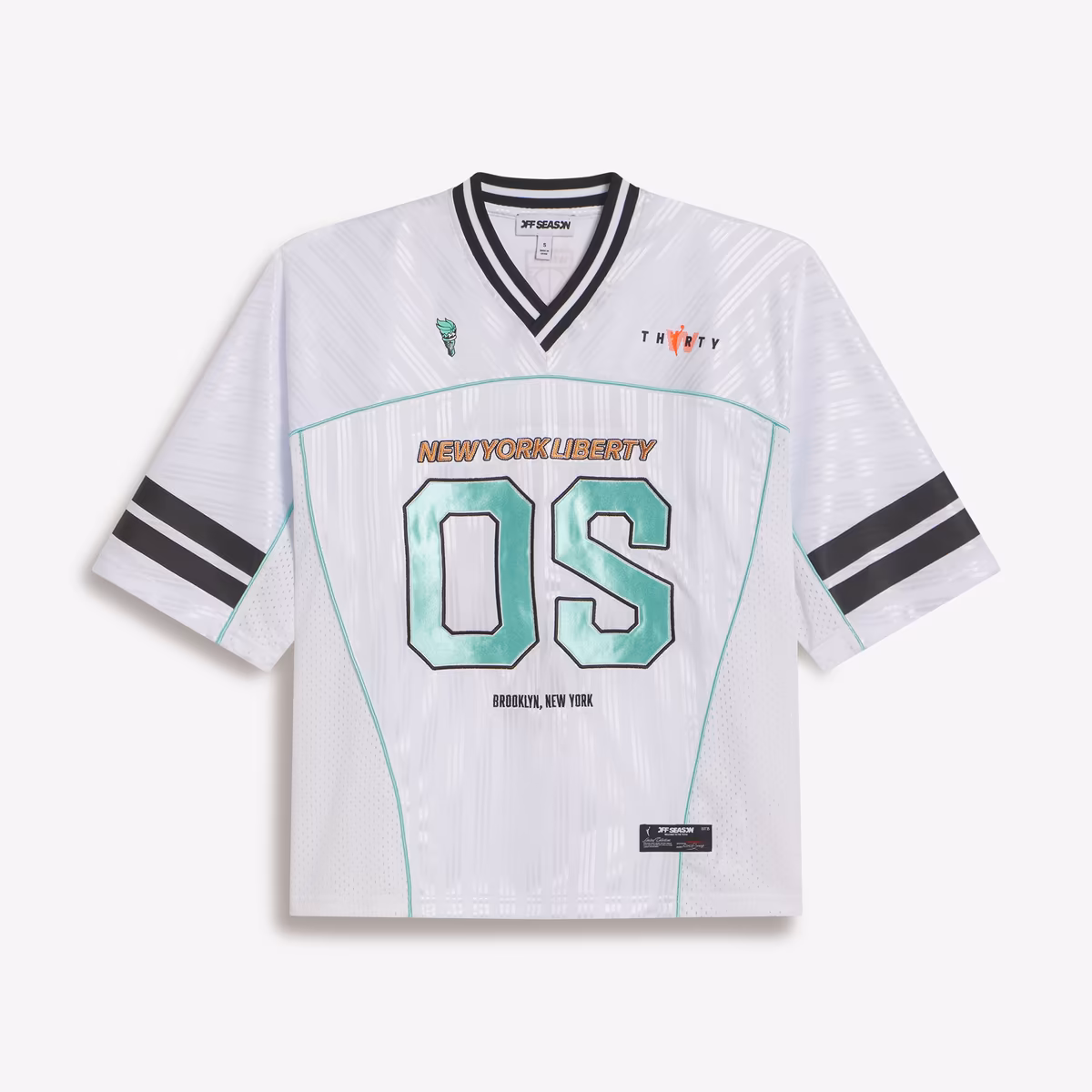 Women's New York Liberty Off Season White Femme Boxy Jersey 8 Women's New York Liberty Off Season White Femme Boxy Jersey