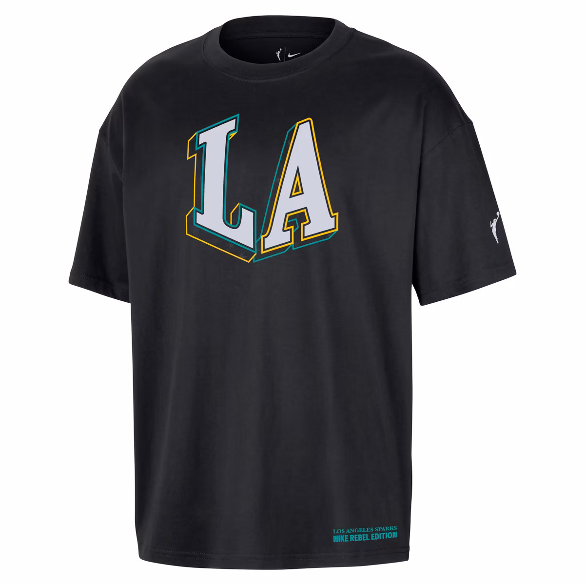 Unisex Los Angeles Sparks Nike Black Standard Issue Rebel Edition T-Shirt