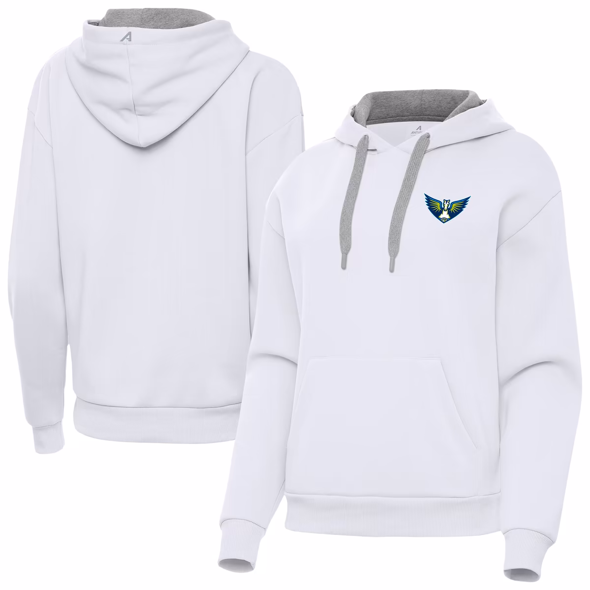 Women's Dallas Wings Antigua White Victory Pullover Hoodie
