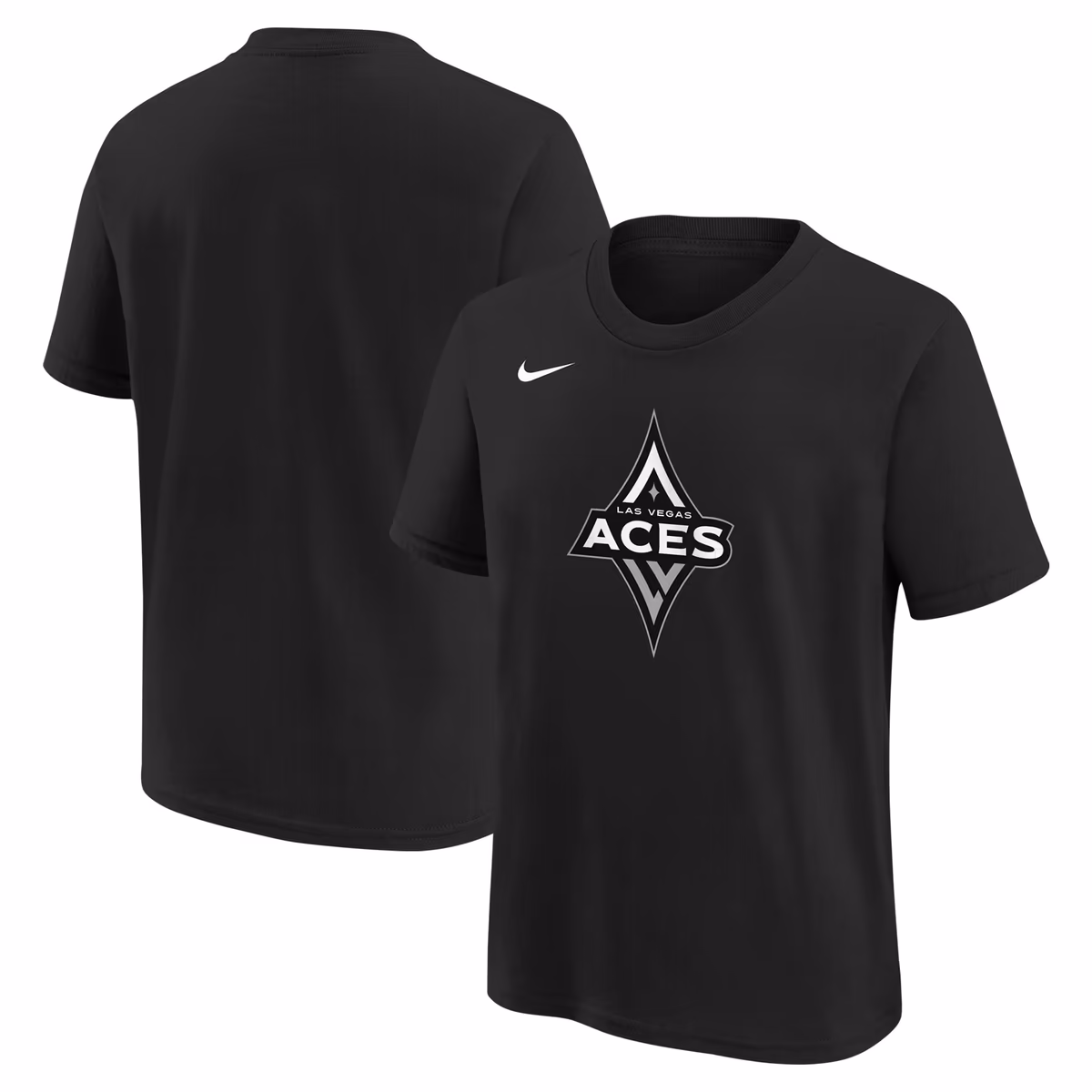 Youth Las Vegas Aces Nike Black Essential Logo T-Shirt