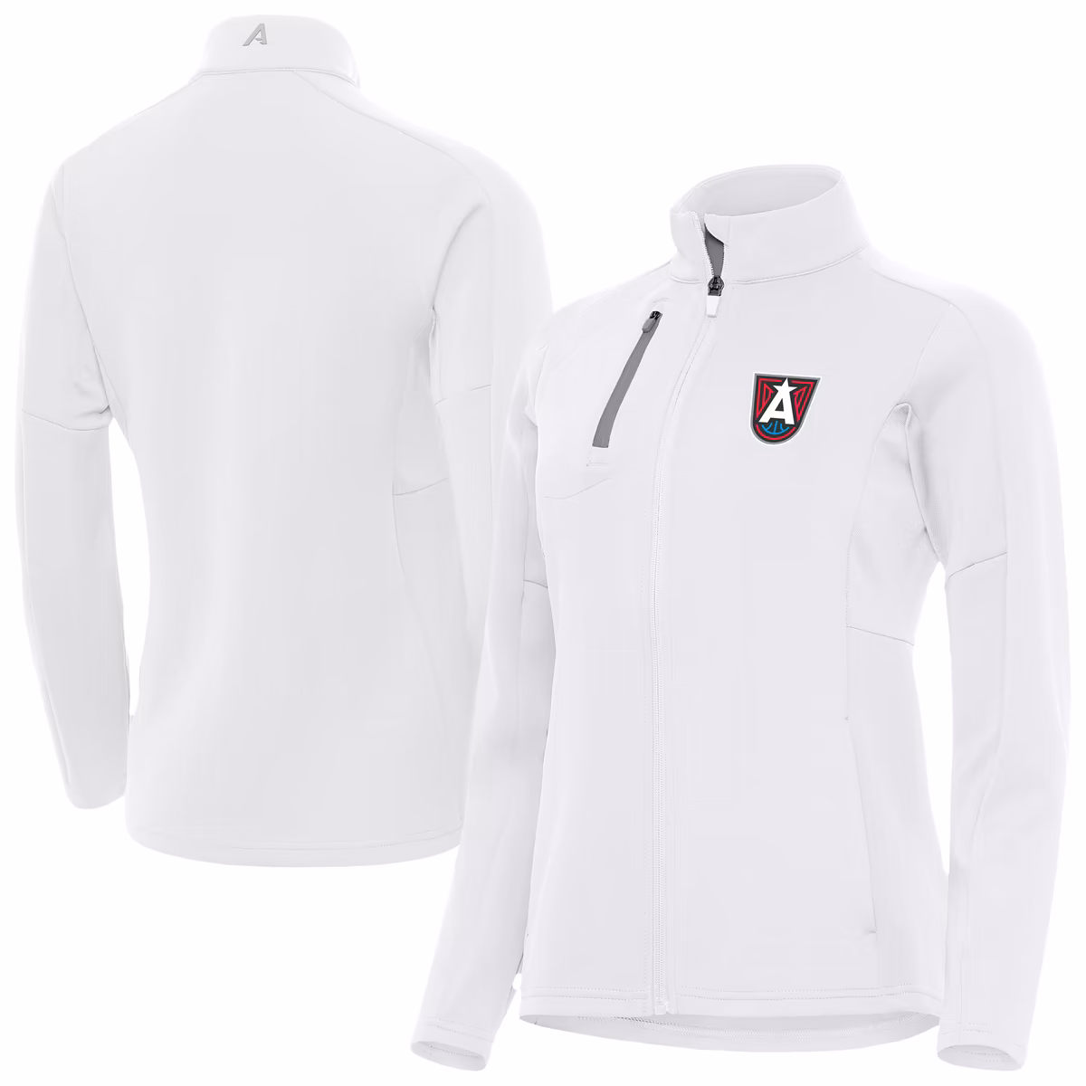 Women's Atlanta Dream Antigua White Generation Full-Zip Jacket 2 Women's Atlanta Dream Antigua White Generation Full-Zip Jacket