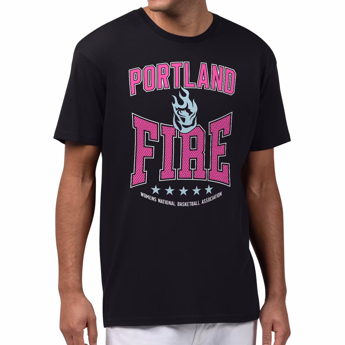 Men's Portland Fire Starter Black Center Squeeze T-Shirt