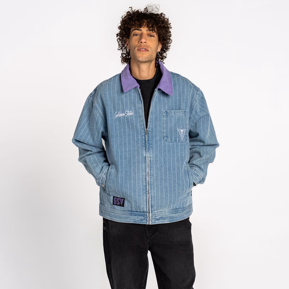 Unisex Golden State Valkyries  The Wild Collective Denim Conductor Full-Zip Jacket
