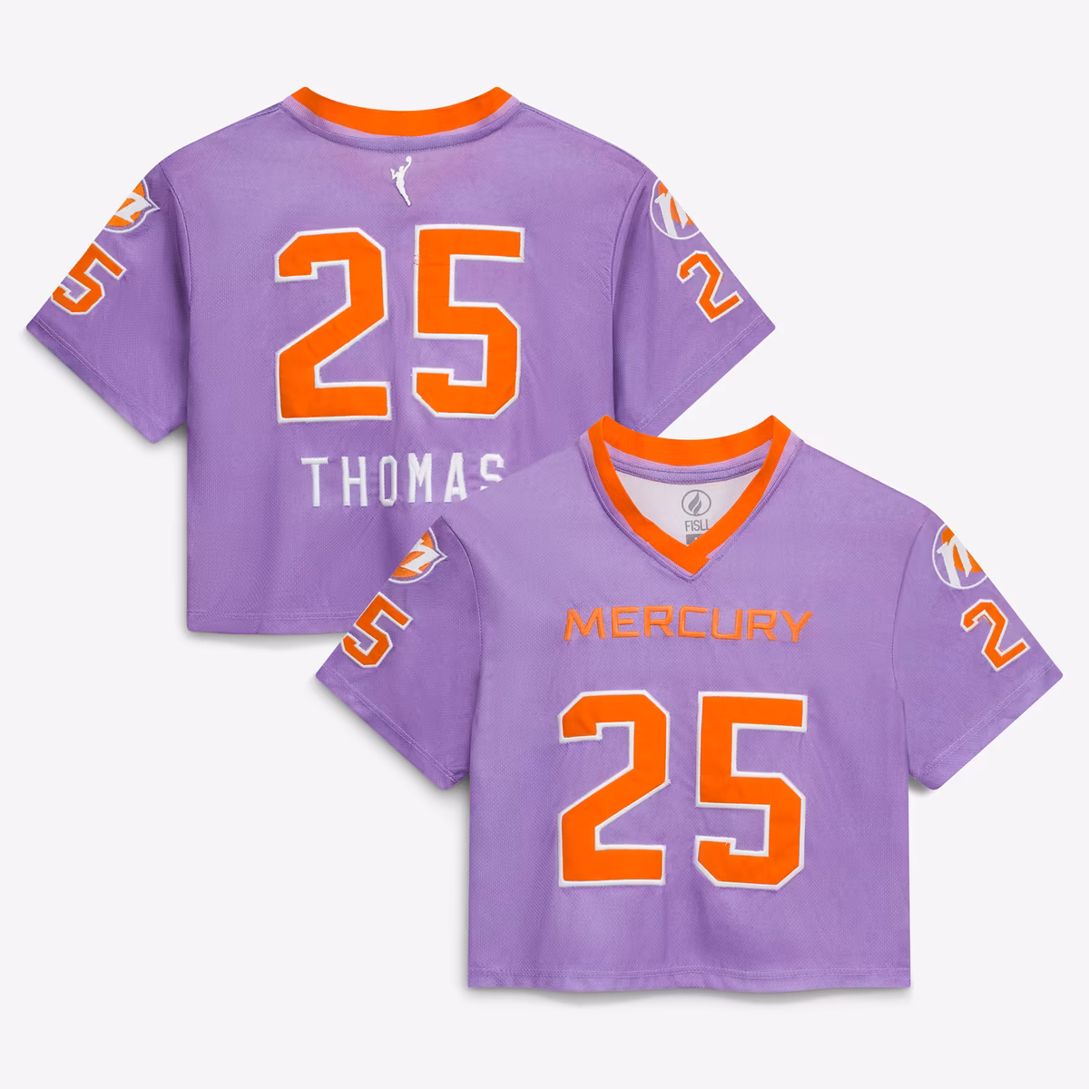 Women's Phoenix Mercury Alyssa Thomas FISLL Purple Cropped Football Jersey