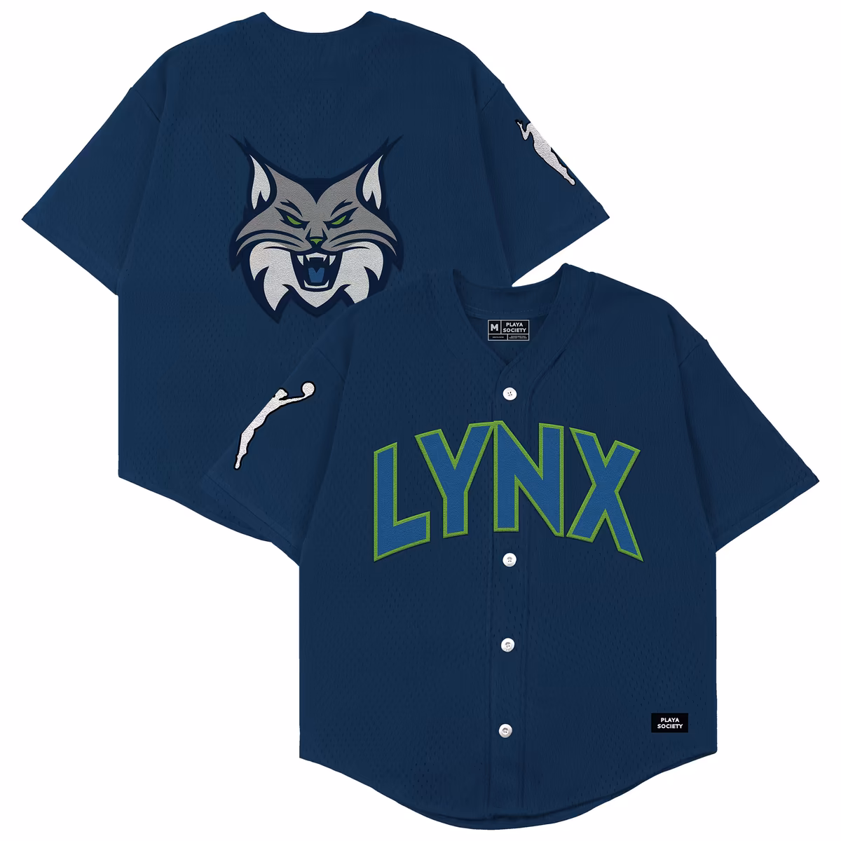 Unisex Minnesota Lynx Playa Society Navy Baseball Fashion Jersey 2 Unisex Minnesota Lynx Playa Society Navy Baseball Fashion Jersey