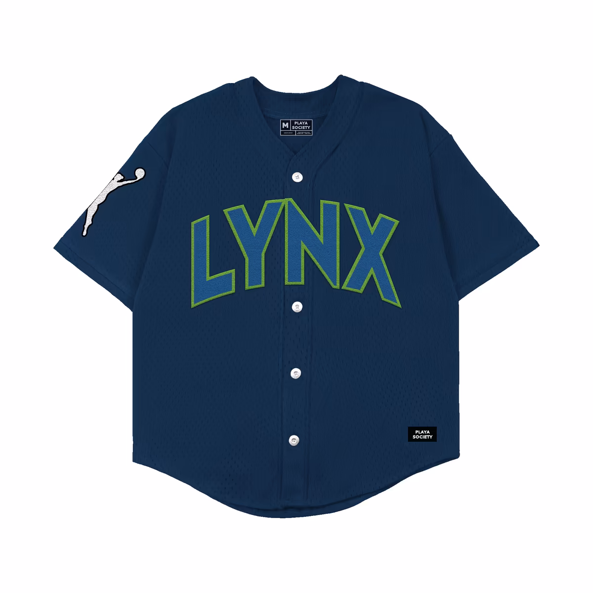 Unisex Minnesota Lynx Playa Society Navy Baseball Fashion Jersey 3 Unisex Minnesota Lynx Playa Society Navy Baseball Fashion Jersey