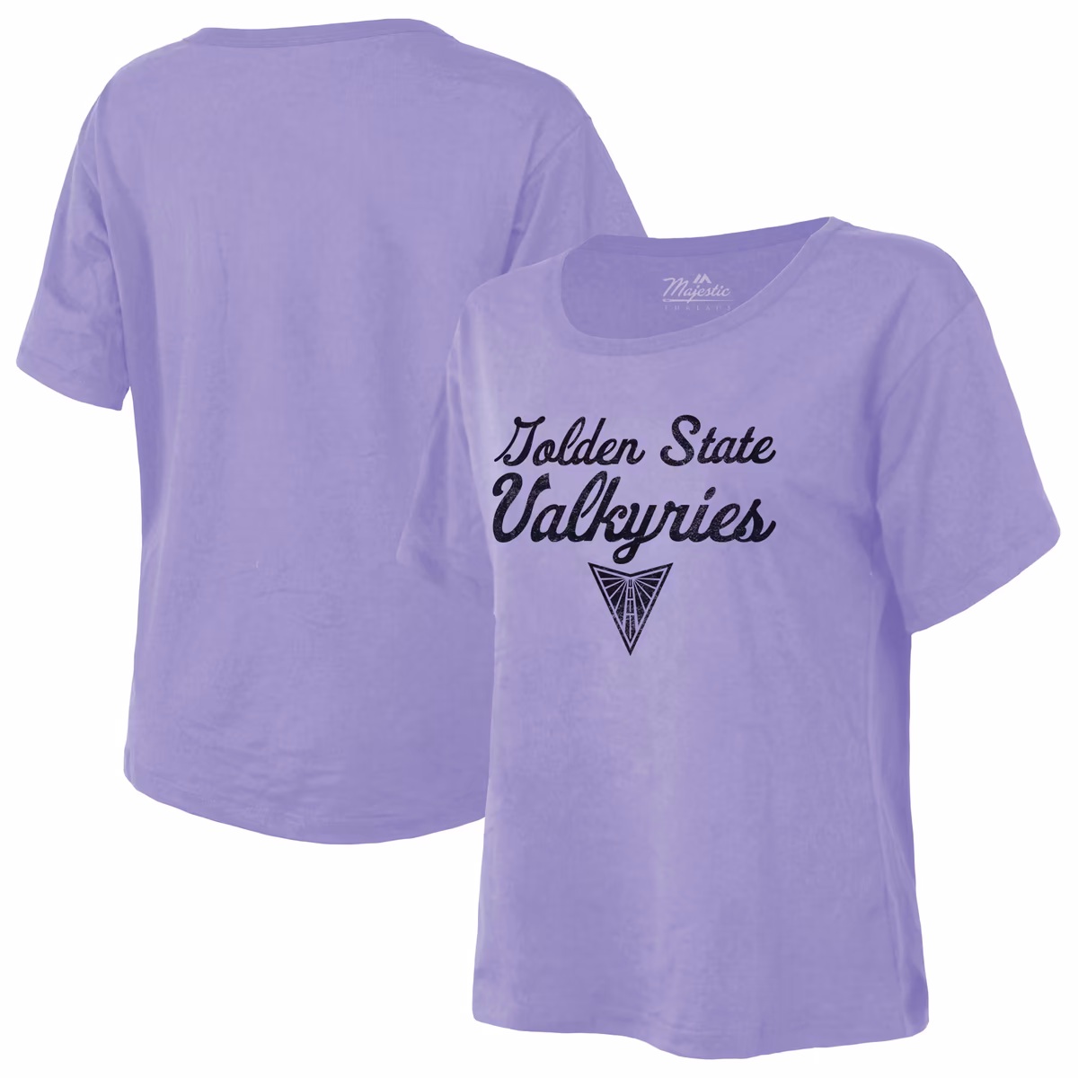 Women's Golden State Valkyries Majestic Threads Violet The Edge Premium Boxy T-Shirt