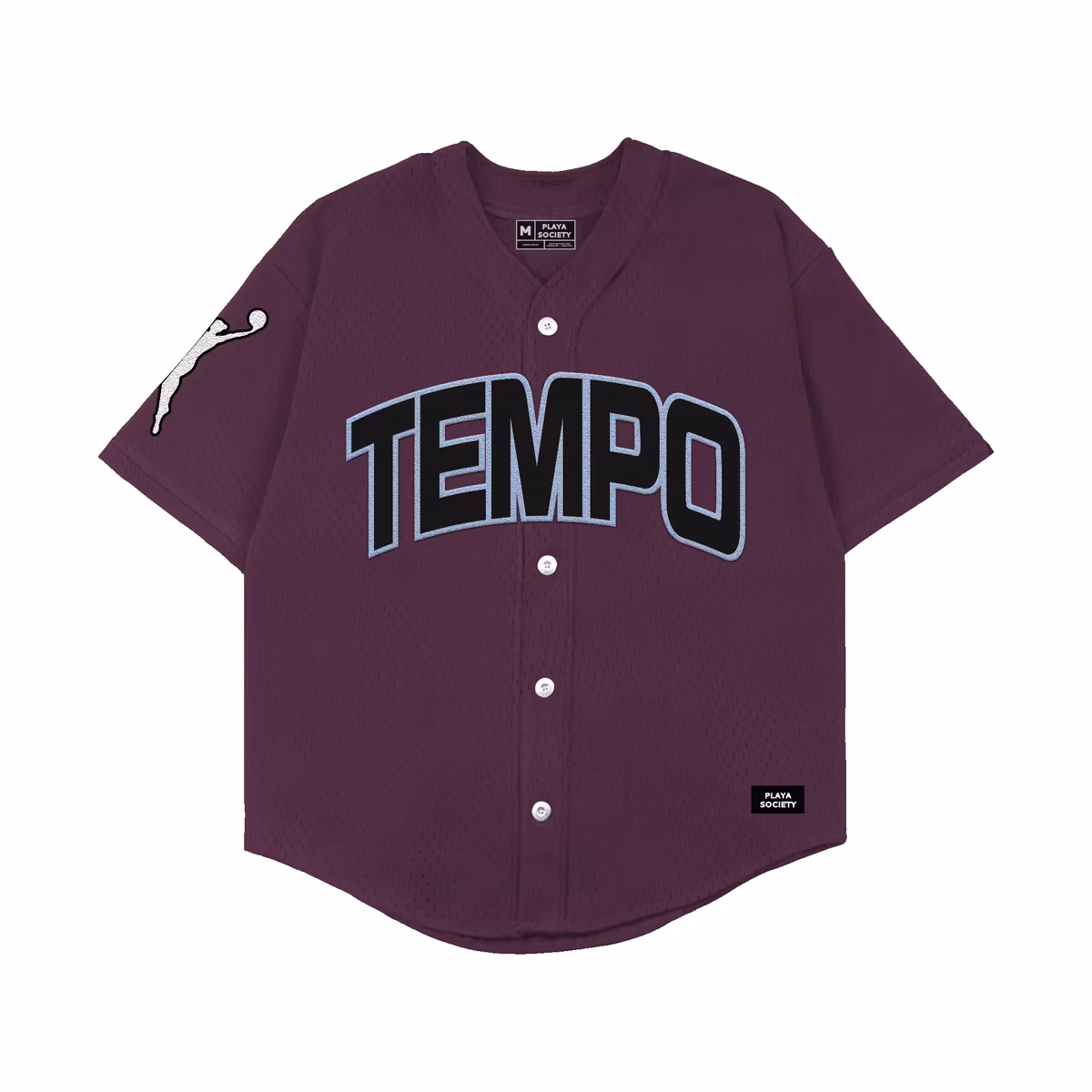 Unisex Toronto Tempo Playa Society Burgundy Baseball Fashion Jersey 3 Unisex Toronto Tempo Playa Society Burgundy Baseball Fashion Jersey