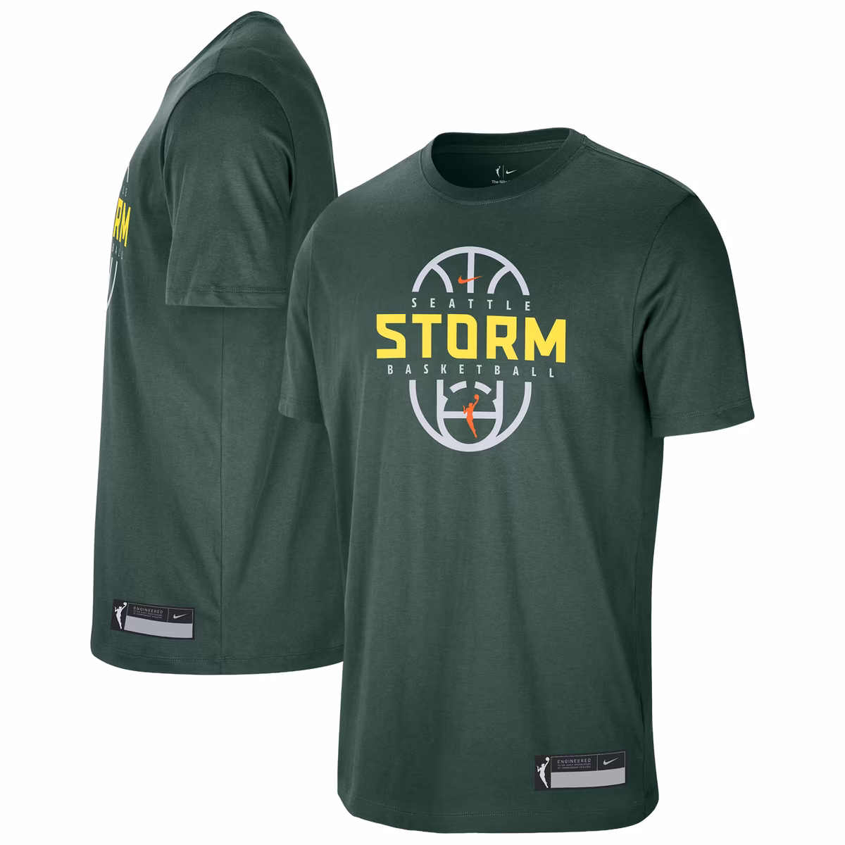 Unisex Seattle Storm Nike Green 2026 On-Court Authentic Practice Premium T-Shirt