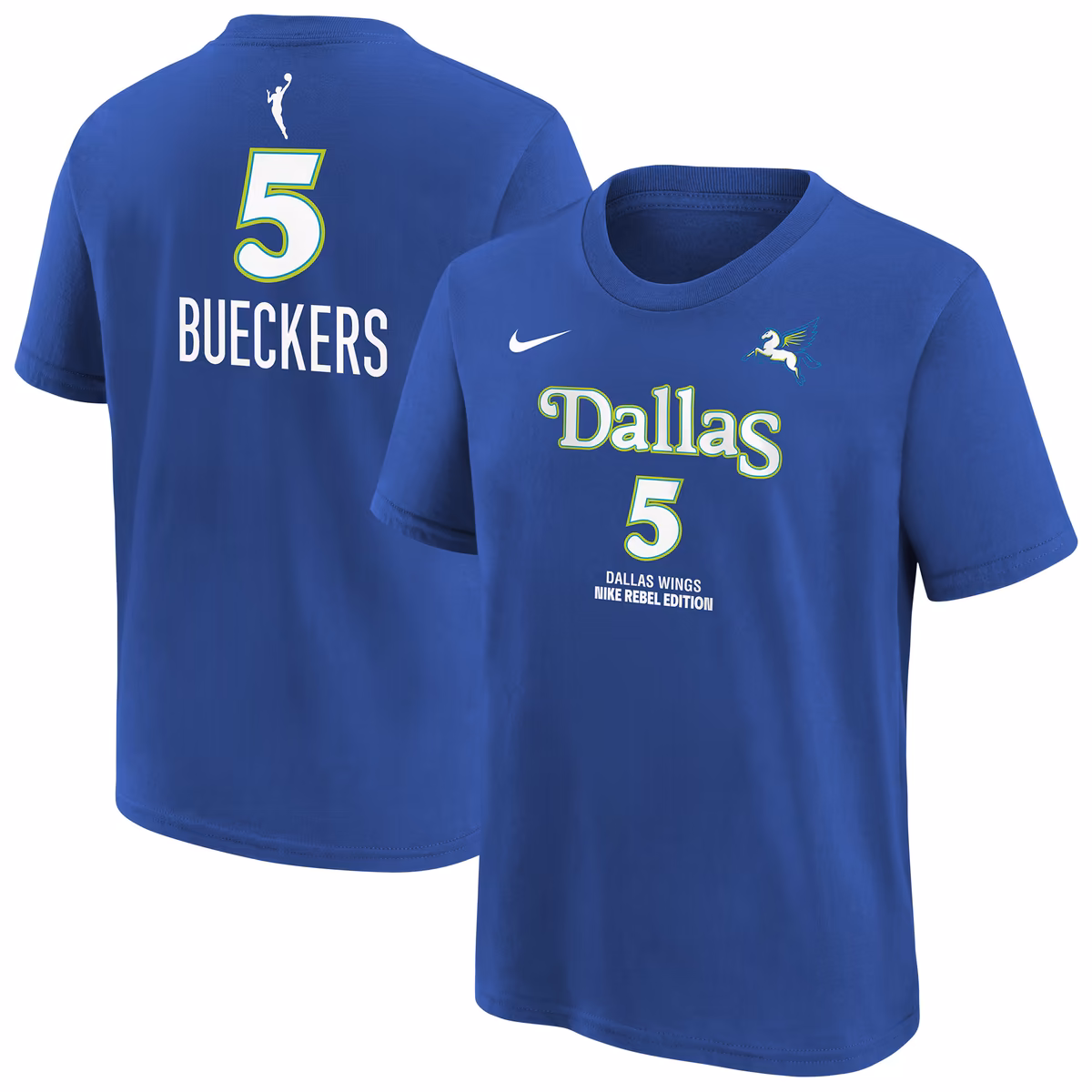Youth Dallas Wings Paige Bueckers Nike Blue Rebel Edition Name & Number T-Shirt 1 Youth Dallas Wings Paige Bueckers Nike Blue Rebel Edition Name & Number T-Shirt