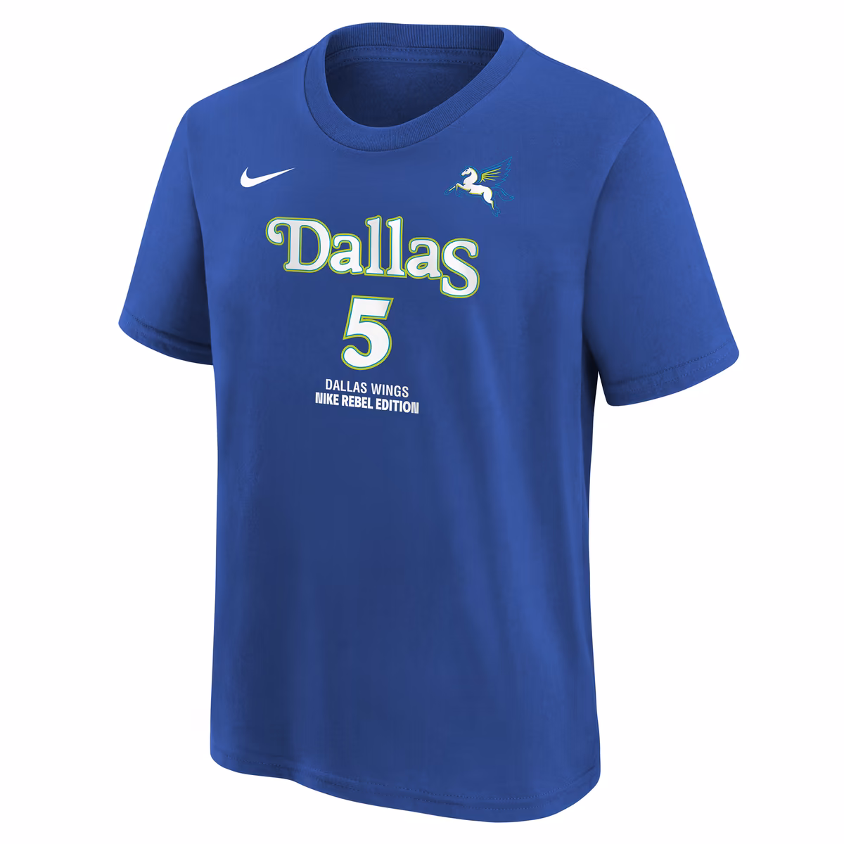 Youth Dallas Wings Paige Bueckers Nike Blue Rebel Edition Name & Number T-Shirt 3 Youth Dallas Wings Paige Bueckers Nike Blue Rebel Edition Name & Number T-Shirt