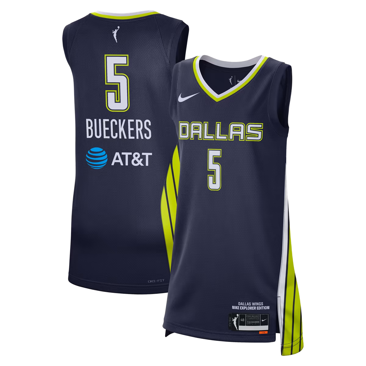 Unisex Dallas Wings Paige Bueckers Nike Navy 2025 WNBA Draft Explorer Edition Victory Player Jersey
