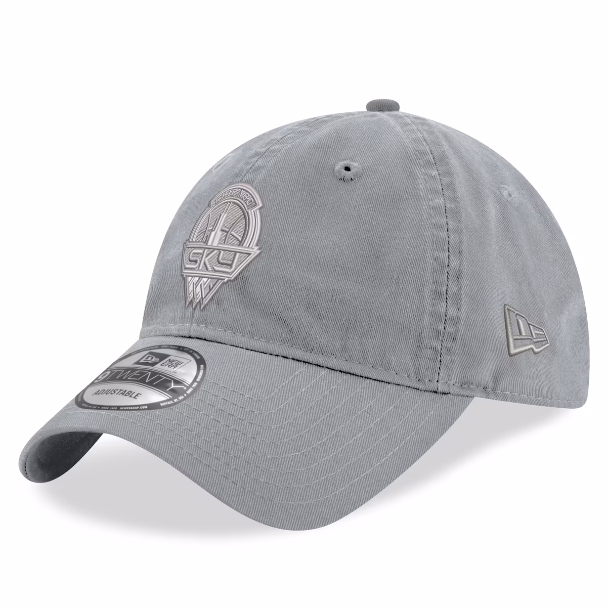 Unisex Chicago Sky New Era Gray Core Tonal 9TWENTY Adjustable Hat